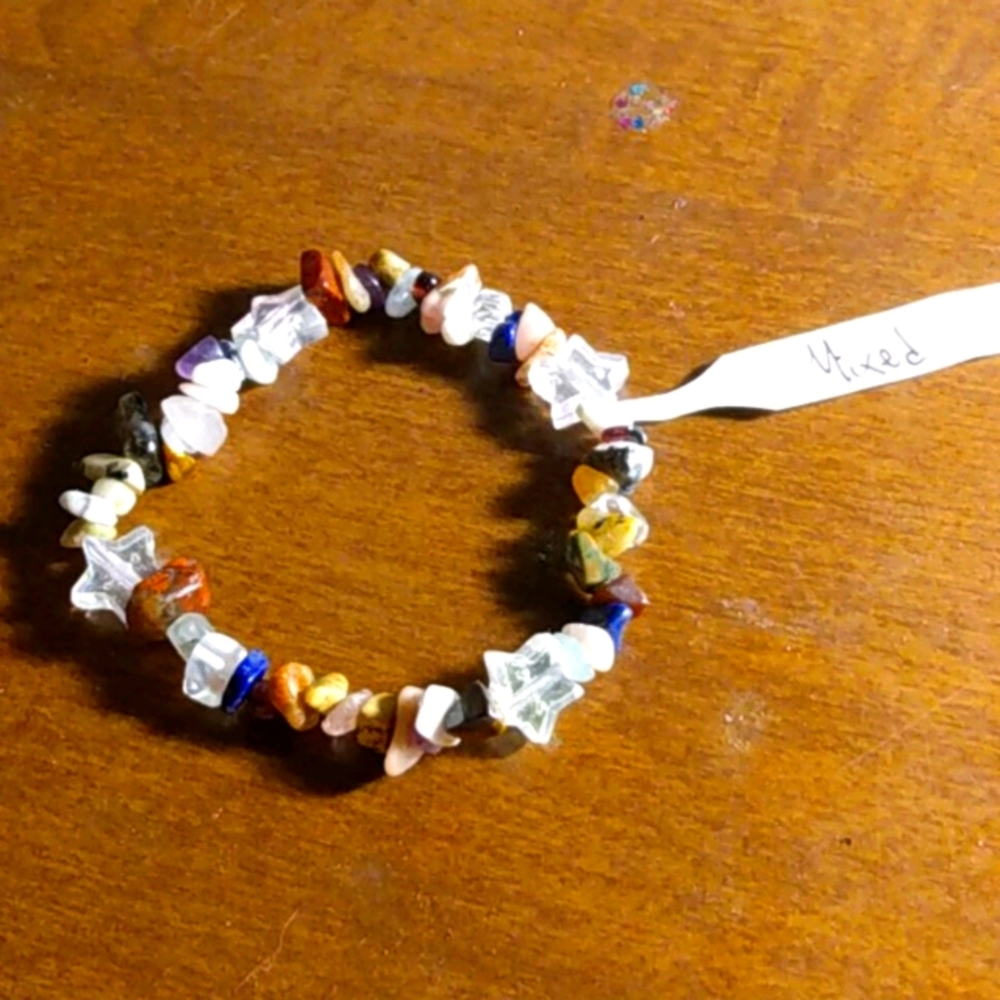 Genuine Gemstone stretch bracelet